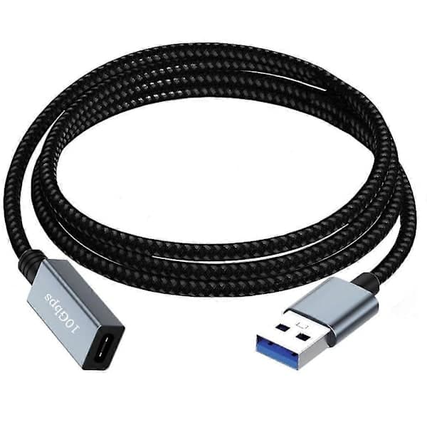 USB Hann til Type C Hunn Forlengelsesadapter 10 Gbps For Laptop PC Lader - Yx 1.5 Meter 1.5 meter