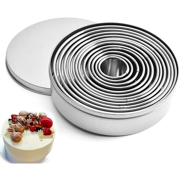 Gsedaox Bageforme 12-dele sæt, Bageforme, Non-stick forme, Kageforme, Butterdejsforme, Mousse, Dejkageforme