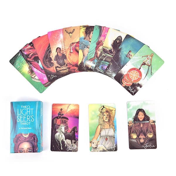 Light Seer's Tarot Deck, 78 kort tarot deck med e-guidebog, spådomsorakelkort flersproget udgave