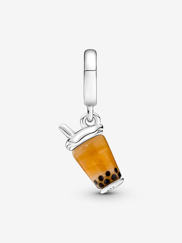 - Murano-lasinen Bubble Tea -riipuskoru - Sterlinghopea