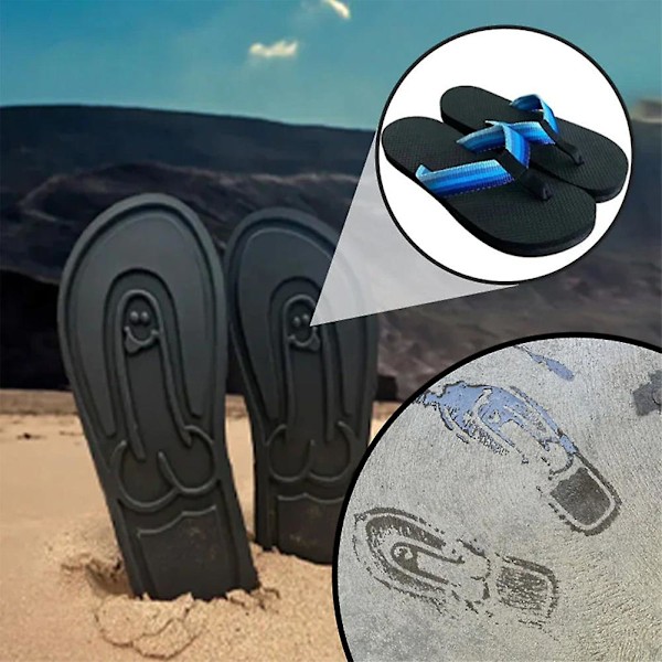 Hiding Peniss Flip-flops Parodi Slippers Alsidige Letvægts Slippers til Strandrejser 43