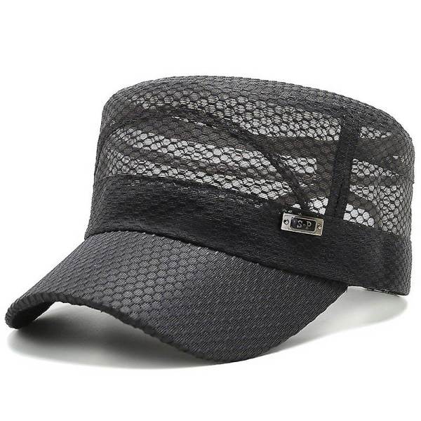 Sommer Hurtigtørkende Mesh Trucker Caps for Menn Utendørs Fjellklatring Fiske Vandring Løping Solhatt A137