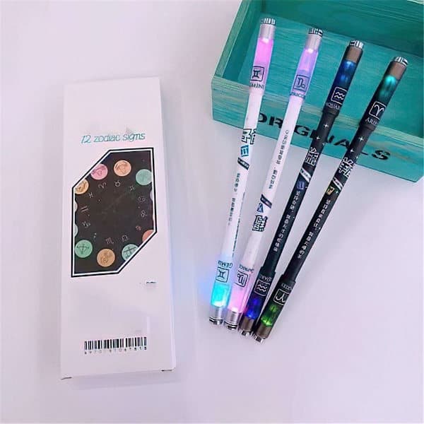 Kreativ LED Flash Spindende Pen Spinner Legetøj B B