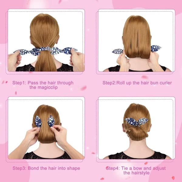6x Magic Bun StylTool - Hårstylingverktyg - Hårknut - Locktång för knutar - Stylingverktyg