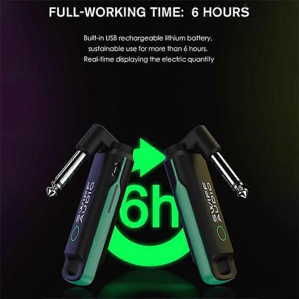 SWIFF WS-70 Gitar Sender Mottaker Mini Digitalt Trådløst System Multifunksjonelt Gitarsystem f