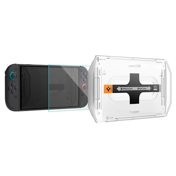 Spigen Nintendo Switch 2 Skärmskydd GLAS.tR EZ Fit 2-pack