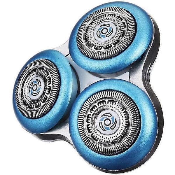 2-pakning erstatningsblader kompatible med Philips Series 7000 barbermaskin blå sølv