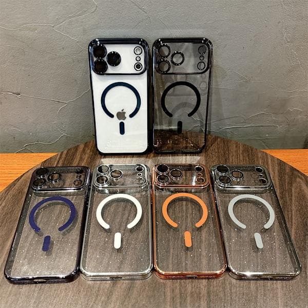 iPhone 17 mobildeksel, gjennomsiktig mobildeksel (sølv iPhone 17) iPhone17