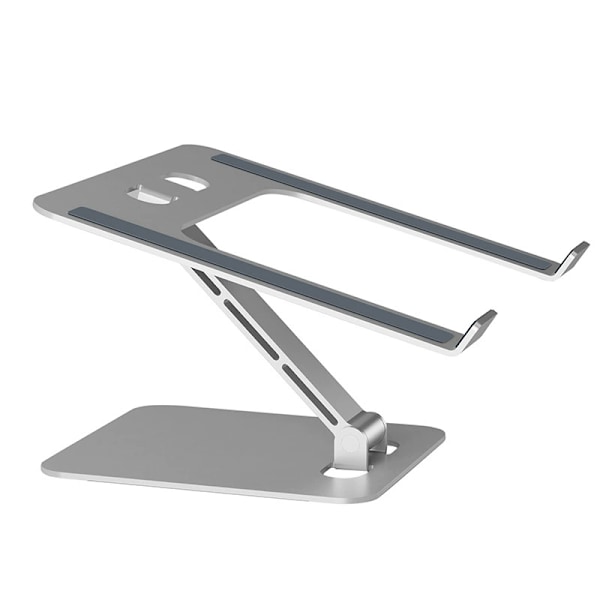Laptop Stand Lap Desk, Ergonomisk Foldbart Computerstativ med Justerbar Højde Silver