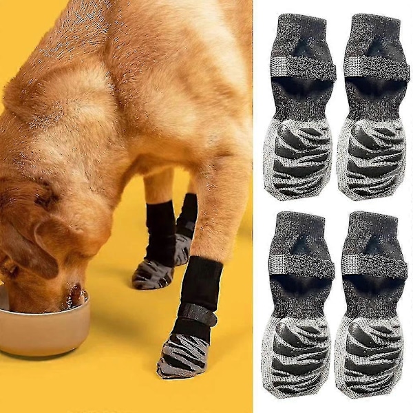 4 st Halkfria Strumpor För Hundar, Tasskydd Mot Slickande Och Halkning, Perfekt För Hundtasskydd För Hårda Golv