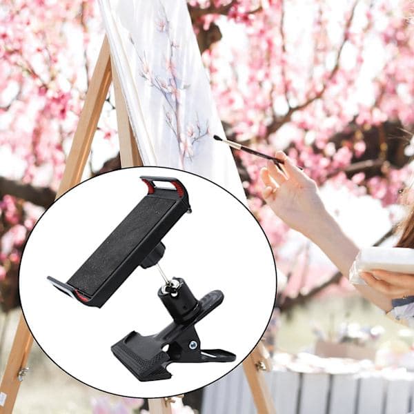 Skrivebordsorganizer med telefonholder og staffeli til maling