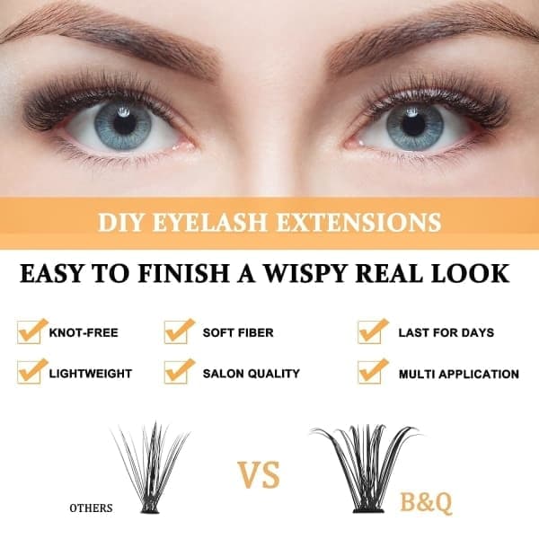 Lash Clusters 40D-0.07C-10 B&Q Lash Individuelle Øjenvipper 240