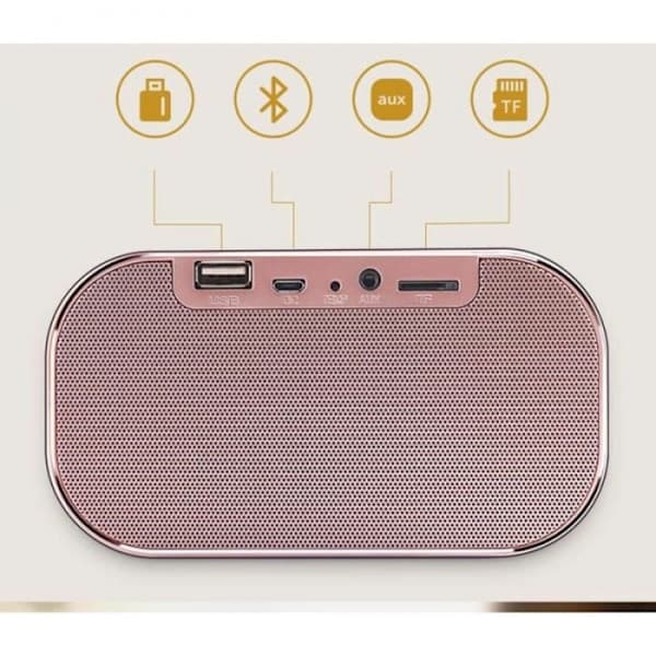 Bluetooth-kelloradio FM-kaiutin lämpömittarilla ja handsfreellä