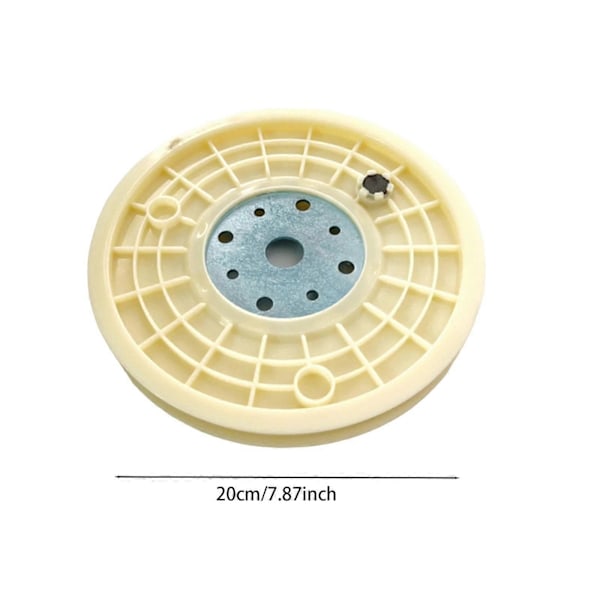 Kuntopyörän jännitysvyön levy, helppo asentaa, dynaaminen pyörän vyön pyörän levy, keltainen Yellow 20cm