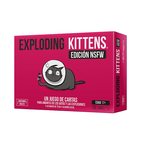 Exploding Kittens NSFW - Kortspill for voksne og tenåringer - Et russisk rulett-kortspill (Emballasjen kan variere)