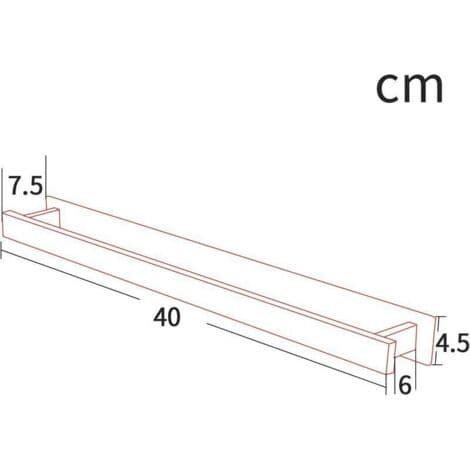 Håndklædeholder til badeværelset, selvklæbende, 40 cm, håndklædestang, rustfrit stål SUS 304, sort