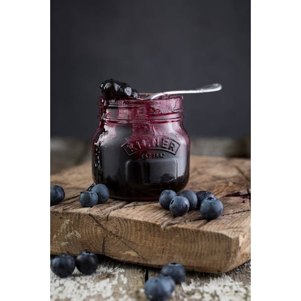 Sylteglas 0,25L (250ml) Rundt Glas med Skruelåg til Opbevaring af Syltetøj, Chutneys og Små Syltede Frugter 250ml