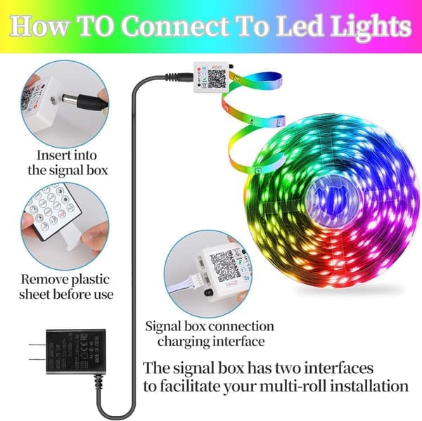 20m LED-valot Bluetooth RGB-valot LED-nauhat