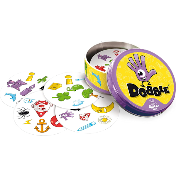 Dobble | Kortspill | Alder 6+ | 2-8 Spillere | 15 Minutters Spilletid