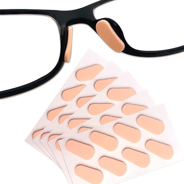 Næsepuder til briller, 20 par bløde skumnæsepuder - (20 * 8 mm) (beige)