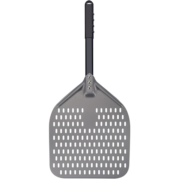 12 tums Perforerad Pizzaspade, Professionell Rektangulär Pizzaspade, Hårdanodiserad Aluminium Vändbar Pizzaugnspade 12x14 tums Blad