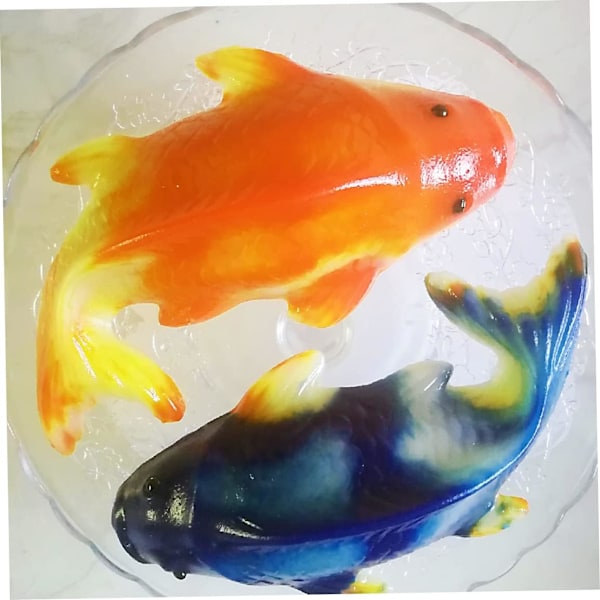 3D fisk form plastik karpe formet kage chokolade slik fondant bageform gelé budding form, fisk form, form til fisk bagning