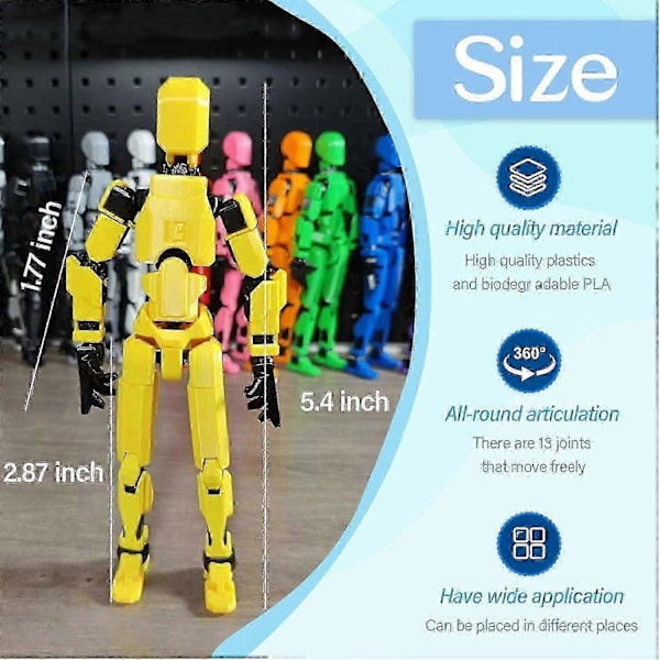 T13 Multi-leddet Actionfigurer, Titan 13 Actionfigur Green