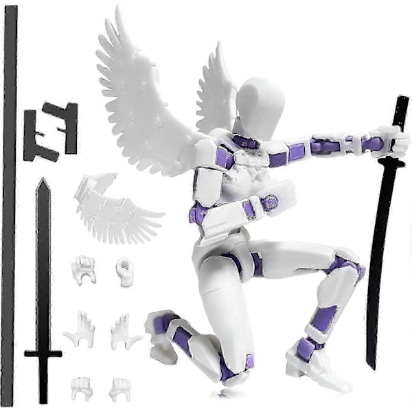 T13 Multi-ledade Actionfigurer, Titan 13 Actionfigur Purple White