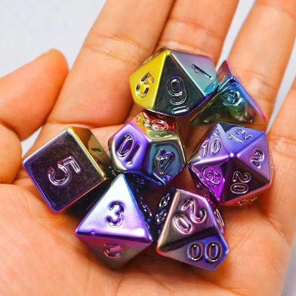 Kullattu noppasetti MONIVÄRINEN monivärinen multicolor