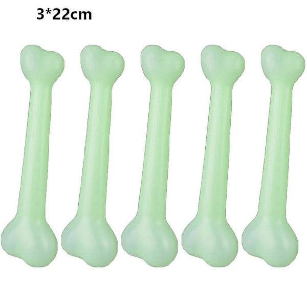 5 kpl Skeleteen Luu Rekvisiitta - Viidakkopuku Asusteet Luut Rekvisiitta Koristeet fluorescent green