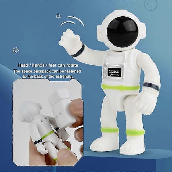 Leksaksraket Rymdskepp Astronaut Leksak Barn Tidig Utbildning Leksak Födelsedagspresent För Pojkar Flickor B