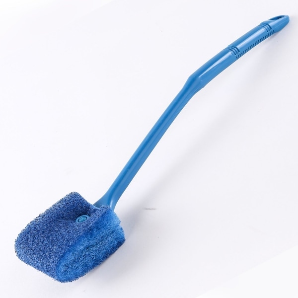 Akvarie Alger Skraber Dobbeltsidet Svamp Børste Rengøring Langt Håndtag Fisketank Skrubber 39 cm