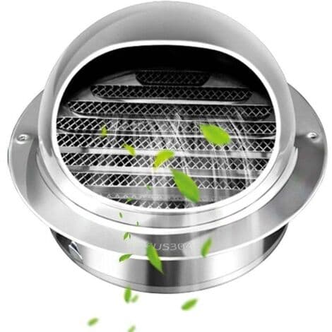 150 mm rund 304 rustfri stål ventilationsrist til emhætte ventilation med net