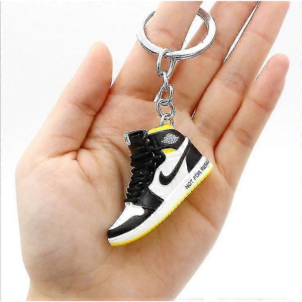 Sko Modell Nøkkelring Veske Anheng 3d Tredimensjonale Mini Basketballsko Kreativt Personlighetsanheng-YH JZZMYELLOW
