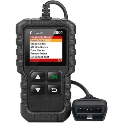 Launch CR3001 OBD2-skanner for bensin- og dieselbiler – Les og slett feilkoder – EVAP-systemtest – Visning av livedata