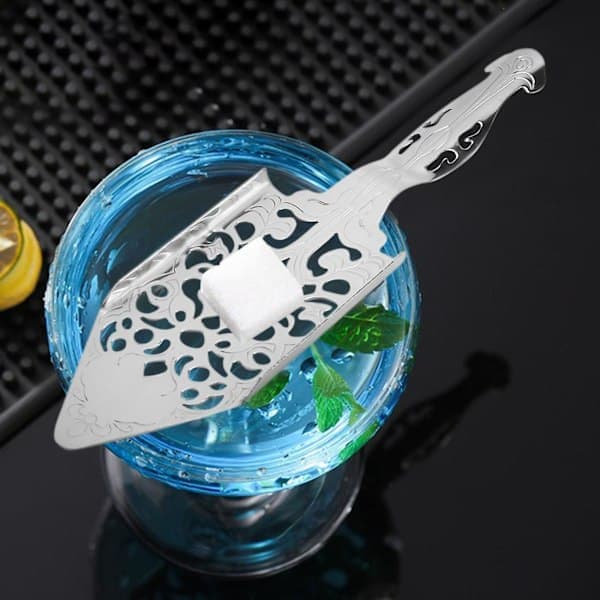 Absintskeer, absintcocktailskeer i rustfrit stål, gotisk absintfontæne