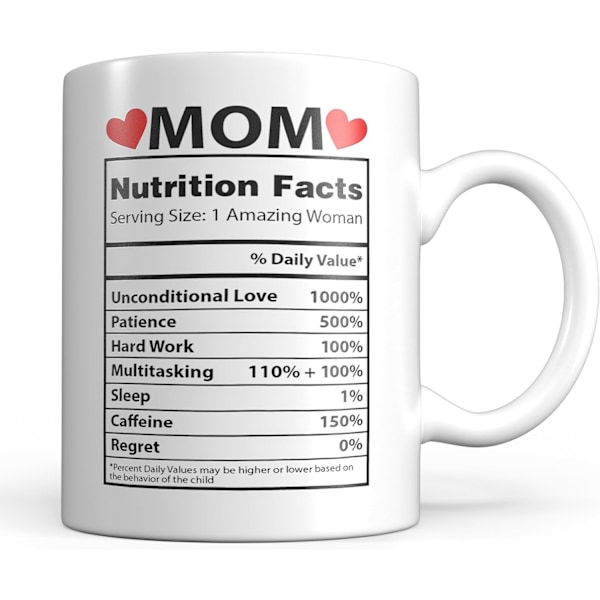 Lätt Höst Mamma Mugg Mors Dag Presenter Från Dotter - Julstrumpa Fyllning Idéer För Världens Bästa Mamma - Unik 325ml Keramisk Kopp
