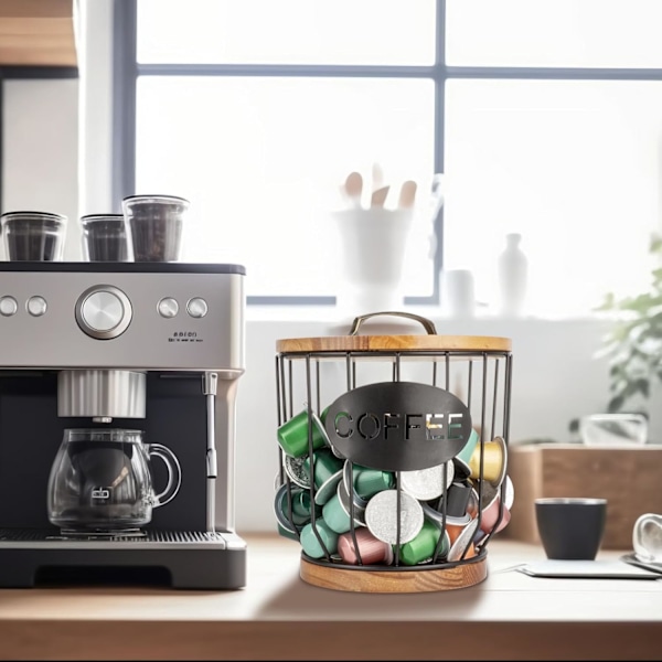 Kaffekapselkorg, kaffekapslar kapselhållare, förvaring för kaffekapslar, ap-korg, för förvaring av kaffekapslar och frukt
