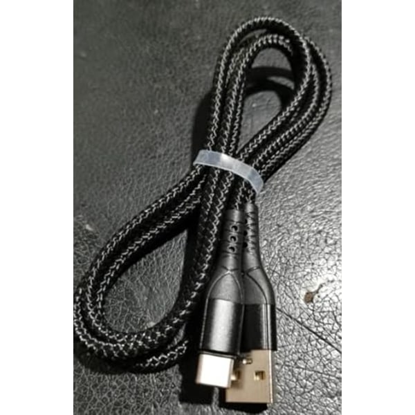 Sterk og slitesterk USB-A til USB-C hurtigladerkabel Ladekabel Synkronisering for smarttelefoner og nettbrett