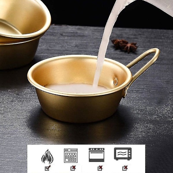 2 kpl Makgeolli-kulhoja Alumiiniset korealaiset perinteiset kulhot korealaiselle raakariisiviinille (haoyi
