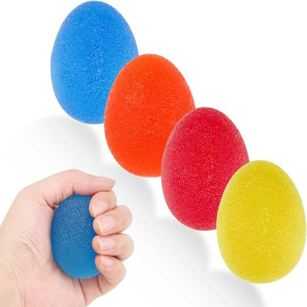 4 st Gel Handbollar, Handterapi Squeeze Övningar Stressbollar Finger handled för artrit Hand, stärker greppet och stresslindring