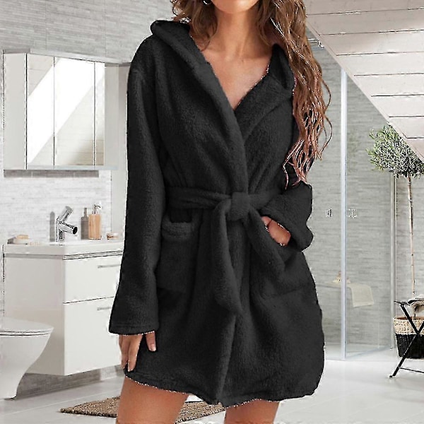 Dame Håndklæde Morgenkåbe Med 2 Lommer Åndbar Komfortabel Romper Til Kvinder Pige Kvinde p20241126434 s20241224427 Grey 4XL