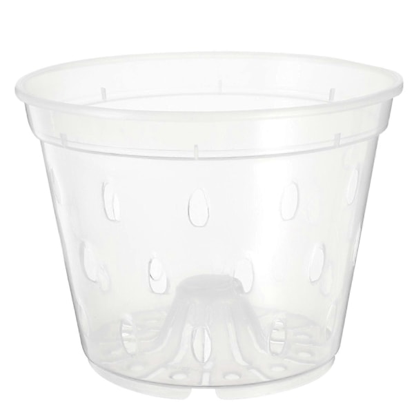 Orkidepotte med dreneringshull Plast Blomsterpotte Pustende Slisset Orkideplanter