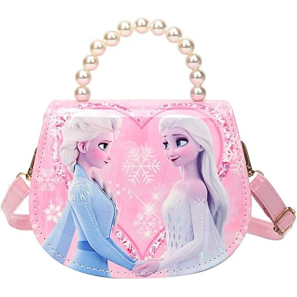 Jentebager for frossen skulder, prinsessebager, skulderbager for barn, jenter, for å gå ut og reise, ROSA
