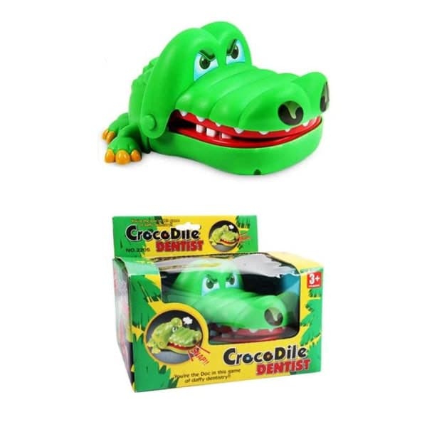 Krokodil Tandläkare - Spel & Lek för Barn Grön