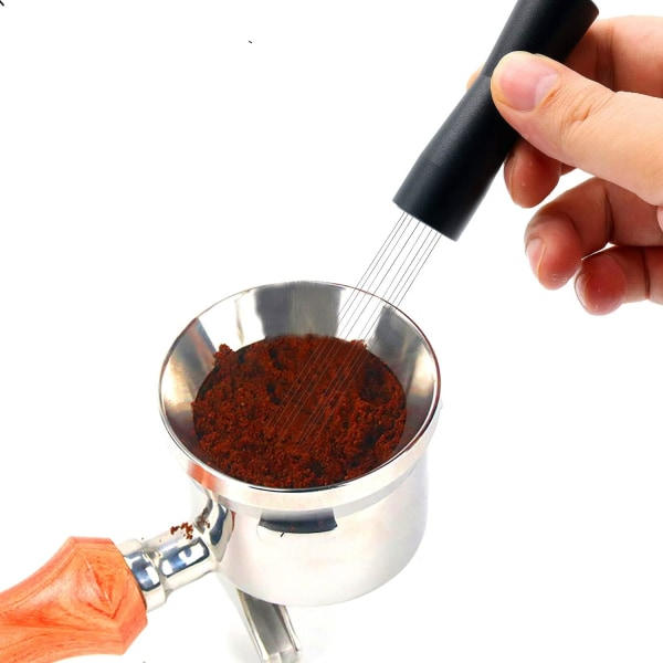 Espressokaffe-omrörare Kaffeomrörningsverktyg WDT-dispenseringsverktyg Nåldispenser Handomrörningsverktyg Black