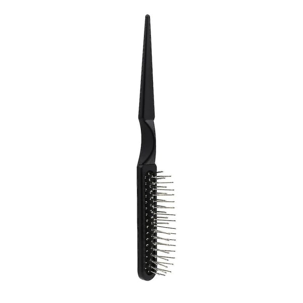 Parykkbørste Hårbørste Parykkkam Rustfritt Stål Brede Tenner Hårforlengelseskam Hårdeler Toupeer & Weaving Børsting Styling & Flokefritt (2 stk, Svart)