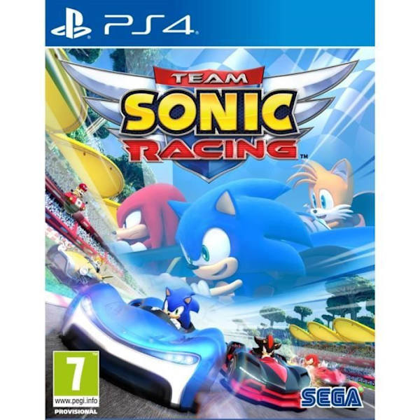 Team Sonic Racing PS4-spil Hvid