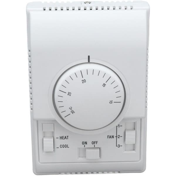 2-vejs mekanisk termostat til central aircondition 110–220V – kontrolkontakt (grå)