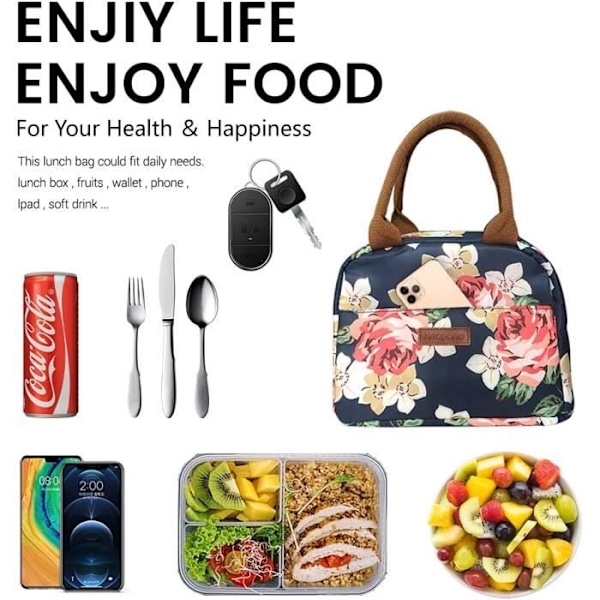 Isolerad Lunchväska för Kvinnor 11L Mjuk Isolerad Vattentät Kylväska Aluminiumfolie Isolering Lätt att Bära Pink